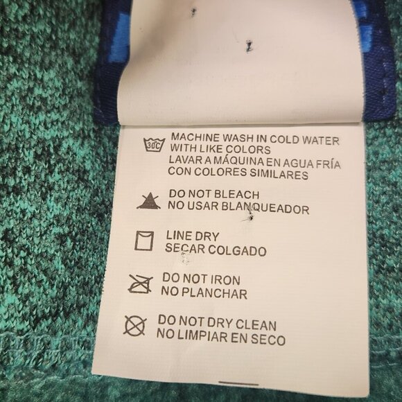 Iceburg Zip Up Hooded Vest Women's Large Teal Heavy Street Wear Pockets Layering - Picture 6 of 7